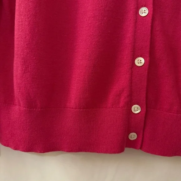 BANANA REPUBLIC Silk Blend Pink Cardigan Size XL - Picture 4 of 6